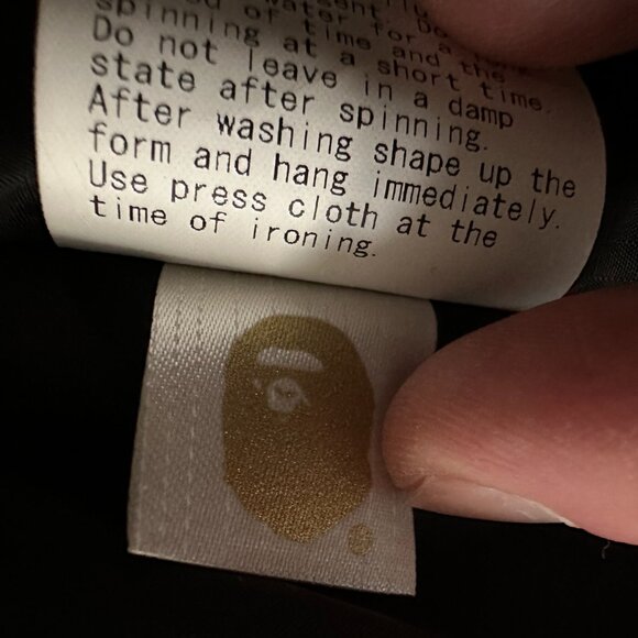 A BATHING APE BAPE MEN'S SPLINTER CAMO LIGHT BOMBER JACKET XL BRAND NEW 2018!!! - Picture 16 of 16